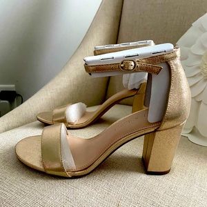 New in box Kelly and Katie formal gold heels.